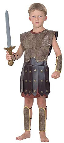 Bristol Novelty - Costume GUERRIER - Enfant (Small) (Marron)