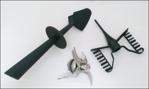 Set Cuchillo + Mariposa + Espátula aptos para Thermomix Vorwerk TM 21 NUEVO