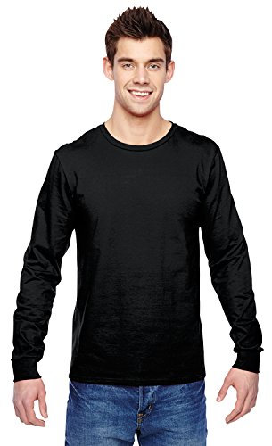 Fruit of the Loom 61-038-0 Long-Sleeved T-Shirt - Black - Large