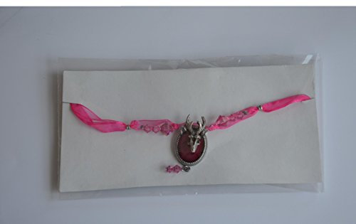 Luise Steiner Trachtenschmuck Halskette Modell: Hirsch Farbe: Rosa mit Geweih Damit wird das Outfit komplett! Schmuck