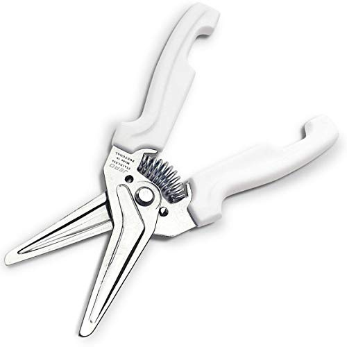 JERO Spring Assisted Kitchen Shears with Holder — Durable Stainless Steel Scissors for Herbs, Kitchen Tasks, Floral Trimming, Crafting — Made in Portugal by Jero Knife Company