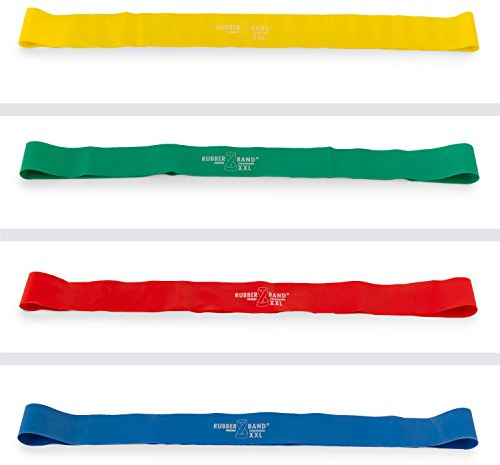 Rubberband XXL | Rubber Band | Gymnastikband | Expander | Dittmann (4er Spar-Set)