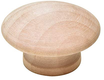 Silverline 6 Pack Round Wood Drawer Knob 1-1/2, Unfinished Cabinet Pulls Handles Hardware for Drawer Wardrobe Dresser