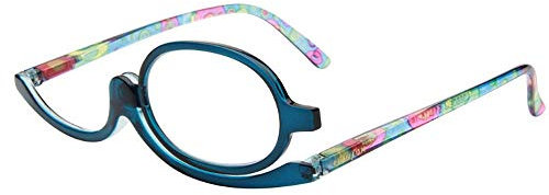 Millya Women Rotatable Make-Up Magnifying Glasses Flip Up Spectacle Lense Eyeglasses for Reading