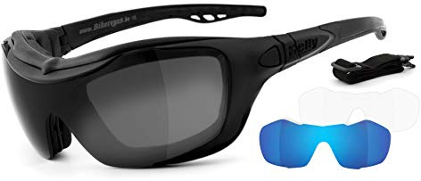 HELLY® - No.1 Bikereyes® | Motorradbrille, Multifunktionsbrille | beschlagfrei, winddicht | HLT® Sicherheitsglas nach DIN EN 166