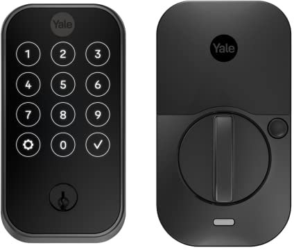 Yale YRD420-ZW2-BSP Cerradura de pantalla táctil, ante negro, con llave