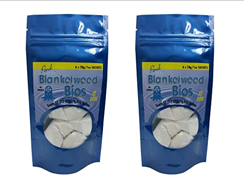 Pond H2o Blanketweed Bios Pond Water Treatment 27,240 Liters (6000 Gallons) - Natural Treatment for Water Garden Koi Fish Ponds Will Not Harm Aquatic Life | Value 2 Pack