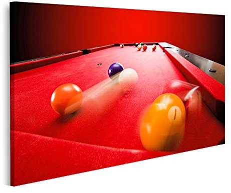 islandburner Prime Bild auf Leinwand Billard Pool Spiel In Bewegung Bilder Wandbilder Poster