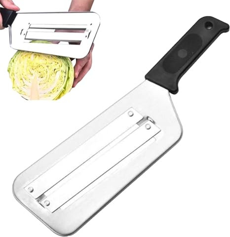 Novent Cabbage Slicer Shredder, Cabbage Chopper - Stainless Steel Kitchen Chopper - Ergonomic Cutting Tool for Home, Restaurant, Multifunctional Vegetable Cutter for Zucchini, Carrots