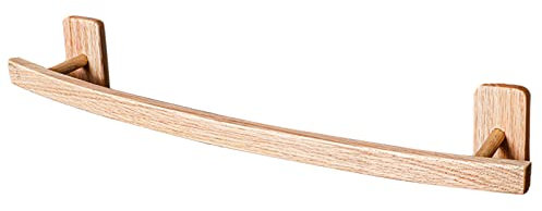 Generisch Handtuchstange Handtuchhalter für Badezimmer Handtuchhalter für die Wand Handtuchhalter aus Holz ohne Bohren selbstklebend 45 cm für Badezimmer Küche B
