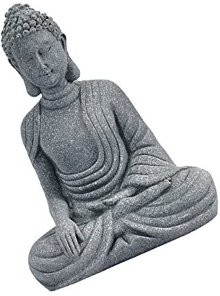 Alipis Buddha Figur Miniatur Zen Statue Meditierende Buddha Statue Detaillierte Dekoration Für Zuhause Büro Yoga Asiatische Kultur Flair Zen Garten Accessoire