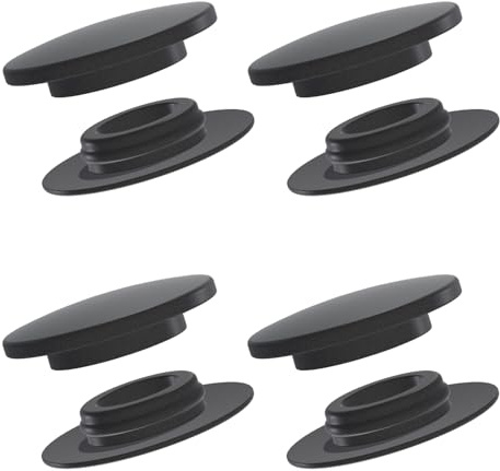 Set di 4 Bottoni di Fissaggio Blocker Clip Tappi per Tappetini Auto | Tondi | Perno Pianale Ø12,78 mm | in Plastica | su Misura per Mercedes