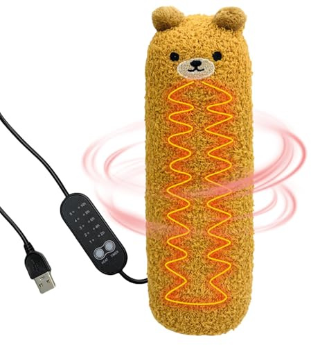 Yhsioaklo Heizkissen Tier Plüsch, Heizkissen für Krämpfe | Kleines vielseitiges Heizkissen für Katzen | Kompaktes Heizkissen für Tiere, USB Heizkissen für die