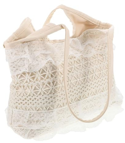 GAROZATION Strandtasche Damen Aus Gewebtem Material Mit Umhängetasche Für Einkaufen Und Reisen Sommer Handtasche Für Täglichen Gebrauch