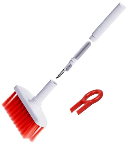 AVRUYPI Multifunktionaler Bluetooth Kopfhörer Reinigungsset, Tastatur-Reinigungsset, 3 in 1 Beflockung Schwamm, Bürste mit Hoher Dichte Metallspitze Reinigungsstift Kompatibel