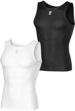 INBIKE Leichte Mesh Fahrrad Unterhemd Radtrikot Herren Ärmellos Atmungsaktiv Sommer Reflektierend Rennrad Trikot Kurzarm Fahrradweste Radweste Schwarz Weiß Grau