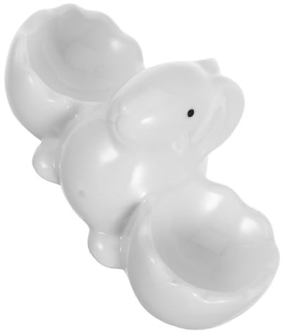 Cabilock Porta Huevos De Cerámica Decorativo Conejo Huevera Creativa para Mesa De Desayuno para Pascua