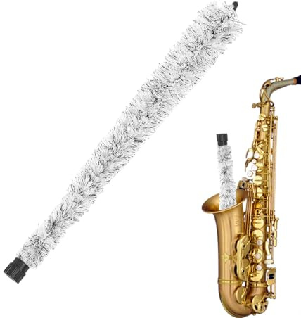 Saxophon-Plättchen, hohes Saxophon-Reinigungskissen, Reinigung für hohes Saxophon, Griff ohne Höschen, ultra saugfähige Baumwollpads und Übungsgeräte für Schule,