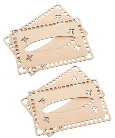 Angoily 4stücke Teiliges Holz-taschenboden Für DIY Körbe Und Handtaschen Natürlicher Holz-korbboden Mit Robust Und Vielseitig Für Häkeln Und Flechten Für Anfänger Und Erfahrene Bastler