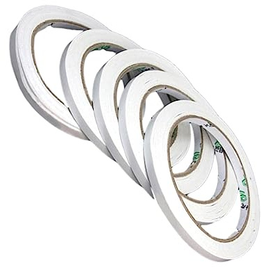 Alipis 5pièces Ruban Adhésif Double Face Lot De Blanc Adhésif Transparent Pour Bureau Scrapbooking Travaux Manuels Et Fournitures Scolaires