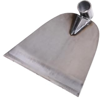 Funabridge Asadon - Azada de jardín de metal para desmalezar, cabezal de repuesto de 7.7 x 6.1 x 2.0 pulgadas, punta afilada