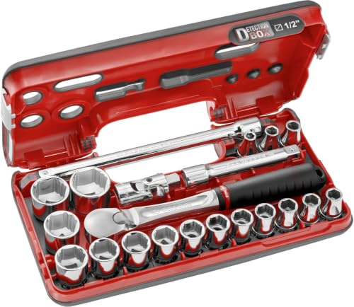 Coffret DBOX de douilles 1/2'' 6 pans OGV Grip - FACOM SL.DBOX1GRPPB