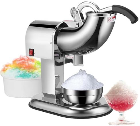 Tritaghiaccio Per Granite Con Doppia Lama, Tritaghiaccio Elettrico Da Cucina Da 100 Kg/H, Granita Per Frullati, Ghiaccio Tritato Per L'Estate, Rompi Cocktail,2blades
