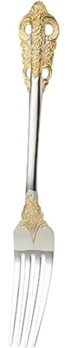 GUOXU Dessert Forks Flatware Forks Dinner Forks Premium Table Forks Fashion Classic Elegant Convenient Stainless Steel Salad Pasta Forks Dinner Forks
