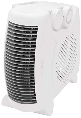 Clatronic® mobiler & kompakter Heizlüfter | 2000W & 1000W | mit Ventilatorfunktion und Überhitzungsschutz | 2 Aufstellmöglichkeiten | HL 3838