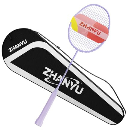 Badminton SchläGer,Badminton SchläGer Profi 100% Vollkohlenstofffaser Ultraleicht,Geeignet FüR Training Und Unterhaltung,EnthäLt 1 SchläGer Und 1 SchläGerbeutel