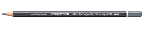 STAEDTLER Lápiz acuarelable Gris neutro – Lápiz artístico soluble en agua con diseño hexagonal – Mina de 3,6 mm, alta intensidad de color y resistencia a la luz