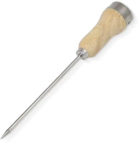 Chef Craft - Select Wood Handle Ice Pick, Plated Steel Ice Breaking Tool with Wooden Handle, 10 inches in Length 6 inch Blade, Great for Breaking Ice in Freezer