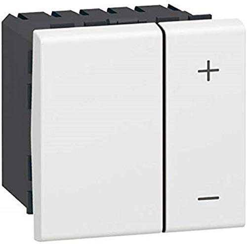 LEGRAND - 600 W Mosaik-Wanddimmerschalter - Variable Lichtsteuerung ohne Platte/ohne Halterung - Hergestellt in Frankreich - Weiß