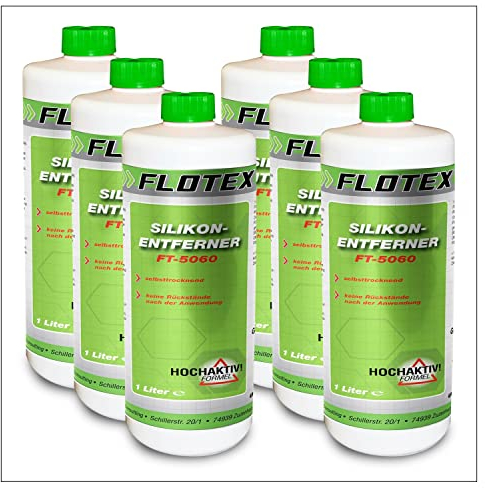 Flotex® - Silikonentferner 6x1l IFT-5060 | Wachsentferner für Autolack | Intensive Reinigung | Der Silikonreiniger entfernt problemlos Öl, Fett & Silikon | Besonders schonend