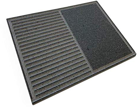 PIASTRA IN PIETRA LAVICA Ollare - Refrattaria dell’Etna per Forno Elettrico & Gas, Barbecue, Bistecchiera per Pizza e Carne – Misure a Scelta (60x40)