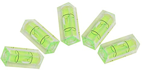 Tyenaza 5 Piezas 15x15x40MM Mini Nivel de Burbuja, Mini Nivels Burbuja Magnetico,Cuadrado Burbuja Herramienta de MedicióN de PequeñO Nivels de Ajuste De áNgulo Balance del Instrumento