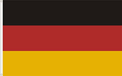 BANDERA DE ALEMANIA. RASO PREMIUM 120D. TAMAÑO GRANDE. 150X90 CM