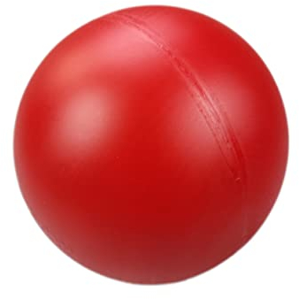norrun Treibball für Hunde Pferde und Ferkel ungefähr ø 19 cm aus Hartplastik Hundeball Antistreßball (rot)