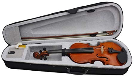 Violine Anfänger Geige In Voller Größe Mattes Schüler Geigenset for Anfänger Mit Lernpunkt In Der Fingerplatte Mit Inlay (Size : 1/2)