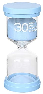 Sanduhr 30 Minuten Grün für Kinder - Glas Timer, Kinderuhr, Dekorative Uhr, Zeitmesser für Küchen, Klassenzimmer, Zuhause, Büros - Eine Stunde Lange Zeit