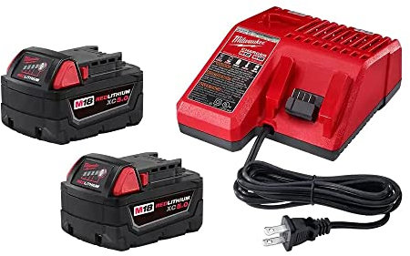 M18 18-Volt Lithium-Ion XC Starter Kit with Two 5.0Ah Batteries and Charger