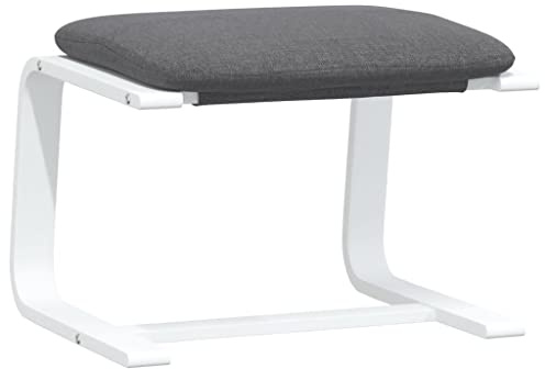 vidaXL Fußhocker Dunkelgrau 51x41x40 cm Stoff