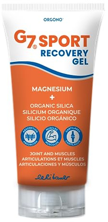 Orgono G7 Sport Gel con Silicio Orgánico y Magnesio para Piernas Cansadas, Huesos y Articulaciones. Bálsamo Deportivo Antifatiga. Recuperador Muscular Pre y Post Entreno para Deportistas. Tubo 150 ml