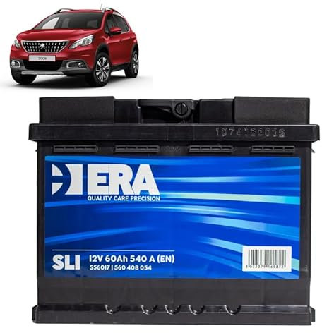 Batteria 60Ah per Peugeot 2008 I 1.4 HDi gasolio 2012-2019
