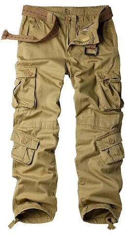 SRZYMJ 7/8 Hose Herren Sommer Cargo Jogginghose rot Freizeithose leicht dünn Outdoor+Thermohose+Herren Trainingshose Dreiviertel Hose Sport Softshellhose Winterhose gefüttert Trekkinghose Khaki
