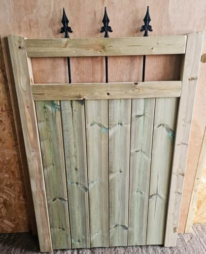 Wooden Garden Gate Pedestrian 3 ft 90cm (90 cms High x 75 cms Wide x 5 cms Deep)