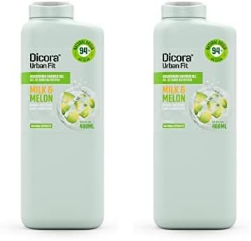 Dicora Urban Fit Gel de Baño Vitamina A Leche & Melón 400 ml (Paquete de 2)