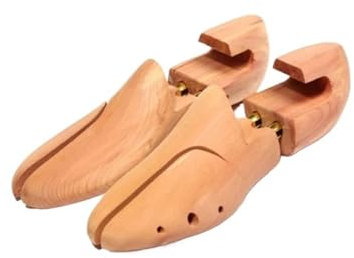 SHBHWS Shoe Trees Men's and Women's Twin Tube Adjustable Red Shoe Tree Wood Shoe Tree Wooden Shoe Trees(EUR39-40)