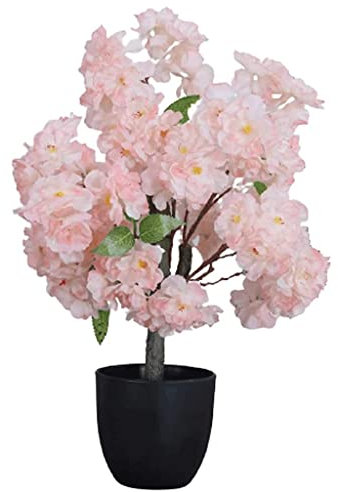 QTYQWC Realistischer Kunstbaum, künstliche Pflanzen, Kirschbäume, künstliche Bäume, realistische Blumentöpfe, künstliche Bodenpflanzen, Heimdekoration, künstlicher Baum, wunderschön