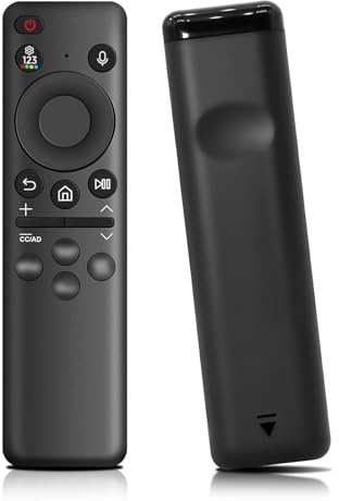 BN59-01432A Austauschbarer Akku Remote Ersatz für S-Sung TV Smart, Universal Fernbedienung Bluetooth Ersatz mit USB-C Aufladung kompatibel mit S-Sung TV 2023 QLED Modelle - Schwarz